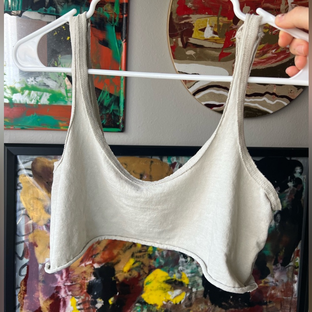 JOAH BROWN crop tank top